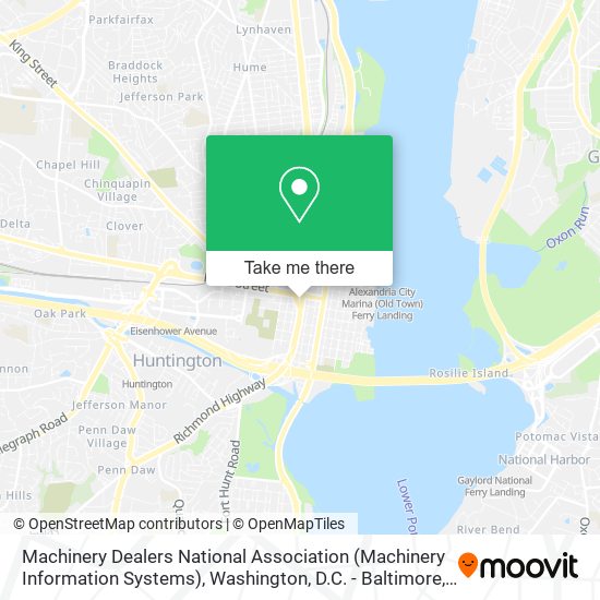 Machinery Dealers National Association (Machinery Information Systems) map