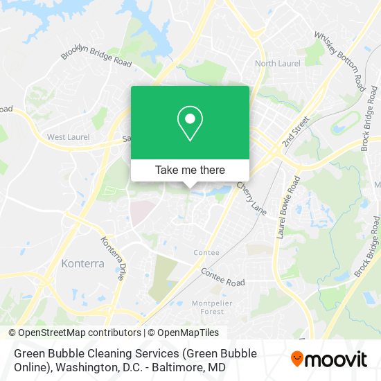 Mapa de Green Bubble Cleaning Services (Green Bubble Online)