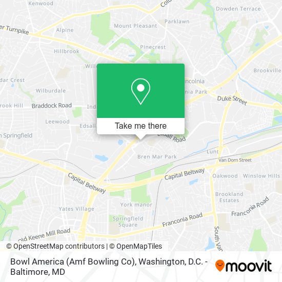 Bowl America (Amf Bowling Co) map