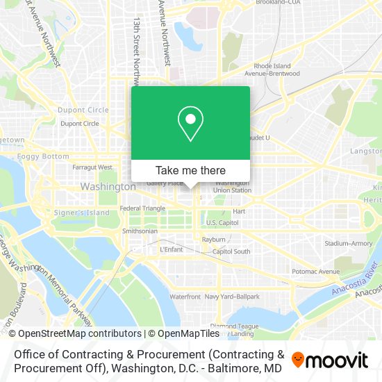 Office of Contracting & Procurement (Contracting & Procurement Off) map