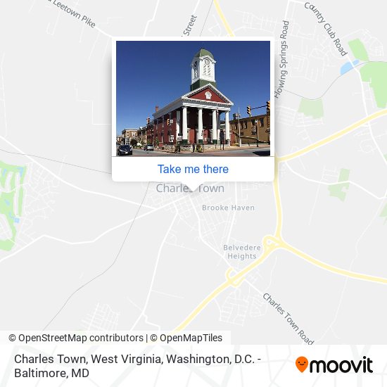 Charles Town, West Virginia map