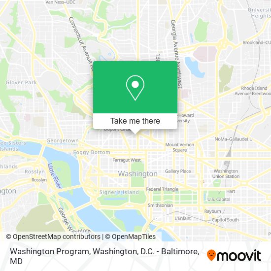 Washington Program map