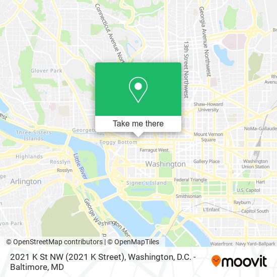 2021 K St NW (2021 K Street) map