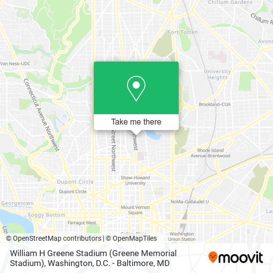 William H Greene Stadium (Greene Memorial Stadium) map