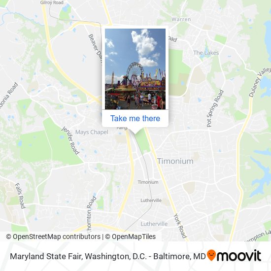 Maryland State Fair map