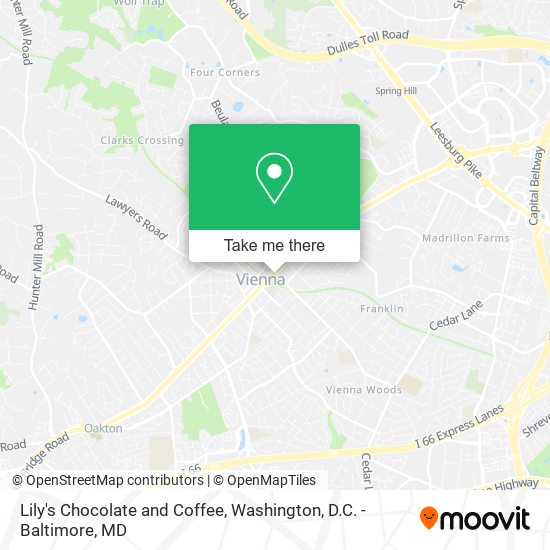 Lily's Chocolate and Coffee map