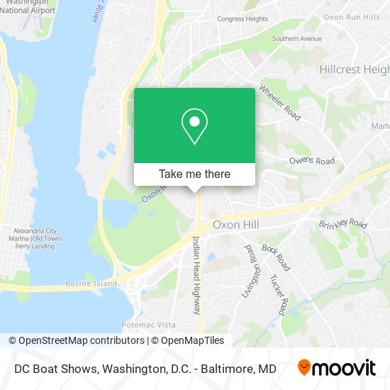 DC Boat Shows map