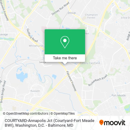 Mapa de COURTYARD-Annapolis Jct (Courtyard-Fort Meade BWI)