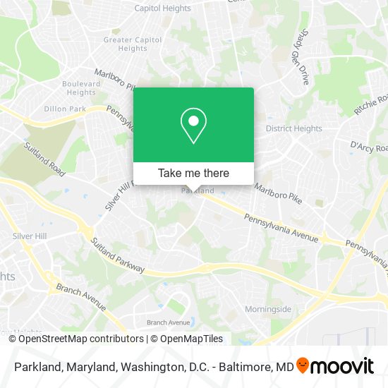 Mapa de Parkland, Maryland