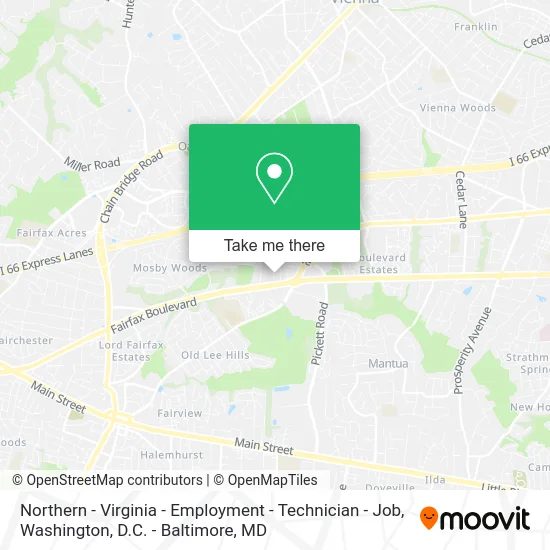 Northern - Virginia - Employment - Technician - Job map