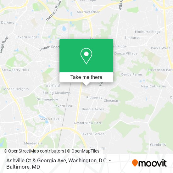 Ashville Ct & Georgia Ave map