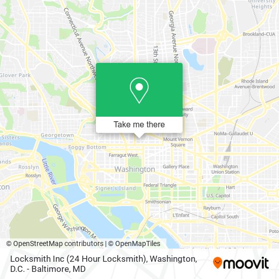 Locksmith Inc (24 Hour Locksmith) map
