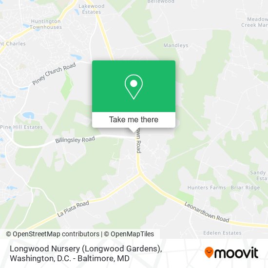 Mapa de Longwood Nursery (Longwood Gardens)