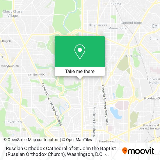 Russian Orthodox Cathedral of St John the Baptist (Russian Orthodox Church) map