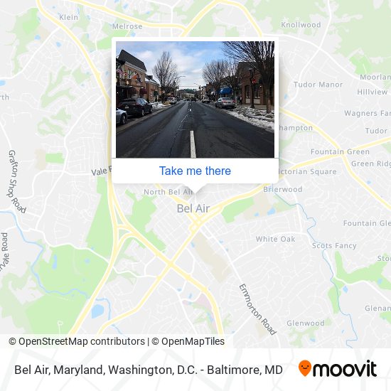 Mapa de Bel Air, Maryland
