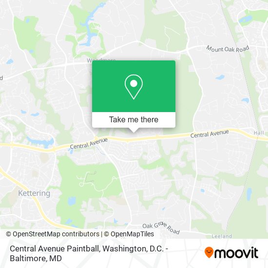 Mapa de Central Avenue Paintball