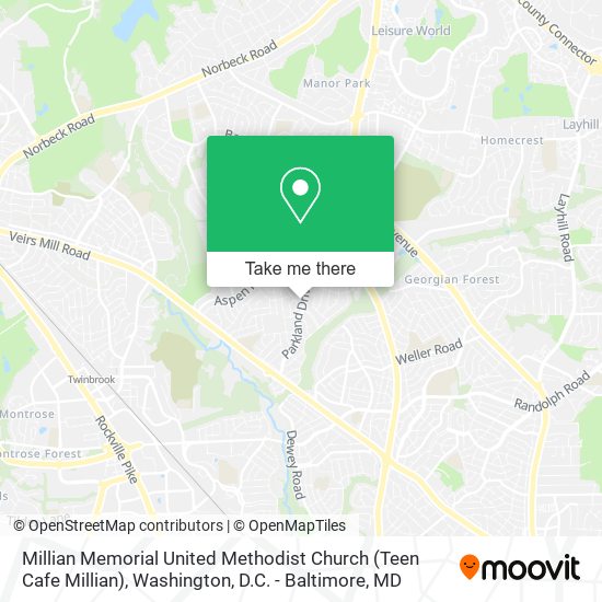 Millian Memorial United Methodist Church (Teen Cafe Millian) map