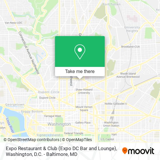Expo Restaurant & Club (Expo DC Bar and Lounge) map