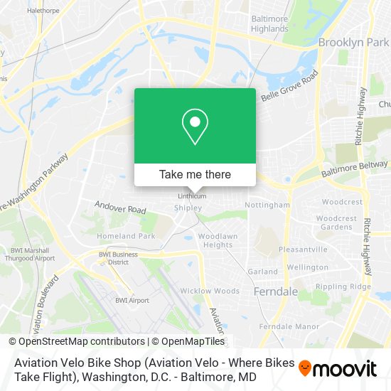Mapa de Aviation Velo Bike Shop (Aviation Velo - Where Bikes Take Flight)