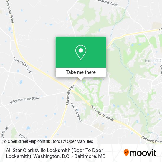 All Star Clarksville Locksmith (Door To Door Locksmith) map