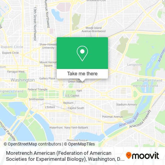 Mapa de Moretrench American (Federation of American Societies for Experimental Biology)