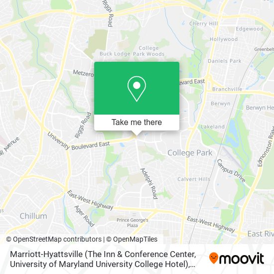 Mapa de Marriott-Hyattsville (The Inn & Conference Center, University of Maryland University College Hotel)