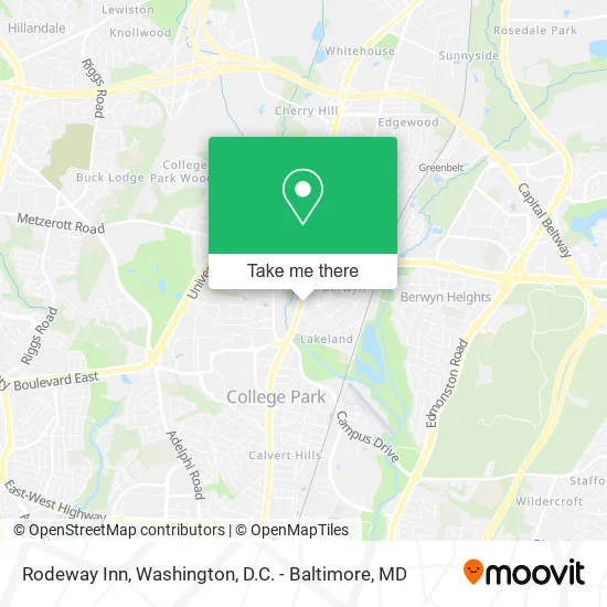 Mapa de Rodeway Inn