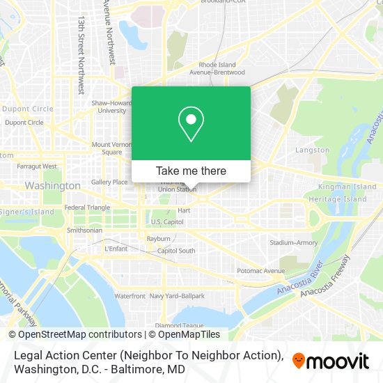 Legal Action Center (Neighbor To Neighbor Action) map