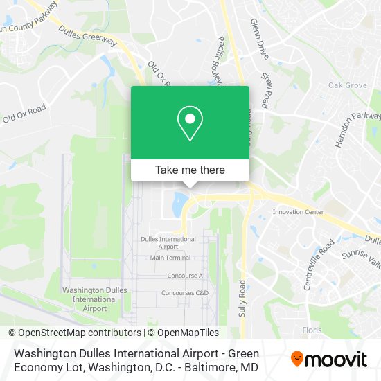 Washington Dulles International Airport - Green Economy Lot map