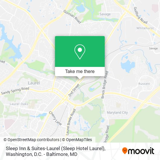 Mapa de Sleep Inn & Suites-Laurel (Sleep Hotel Laurel)