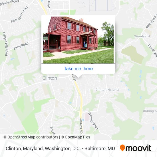 Clinton, Maryland map