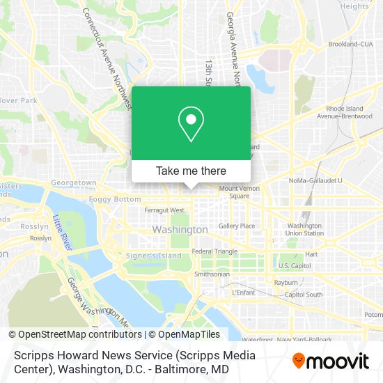 Scripps Howard News Service (Scripps Media Center) map