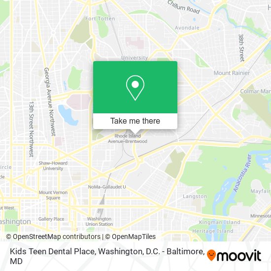 Kids Teen Dental Place map