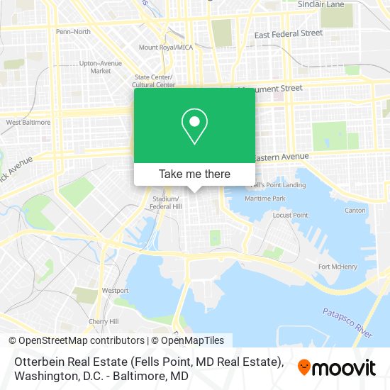 Otterbein Real Estate (Fells Point, MD Real Estate) map