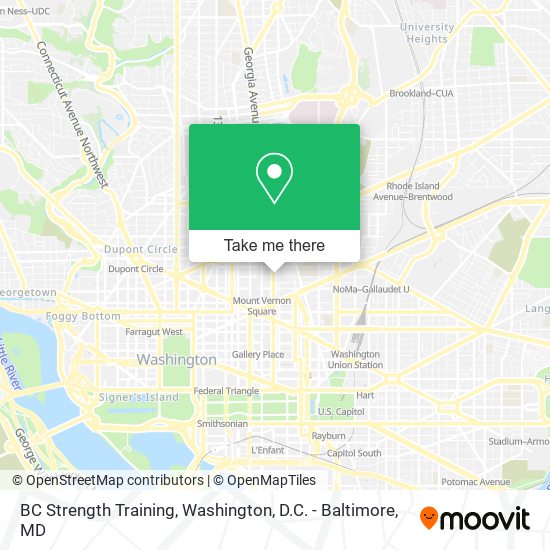 BC Strength Training map