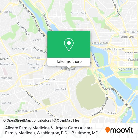 Mapa de Allcare Family Medicine & Urgent Care (Allcare Family Medical)