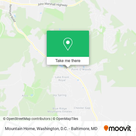 Mountain Home map