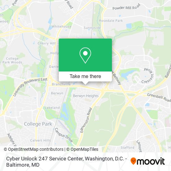Cyber Unlock 247 Service Center map