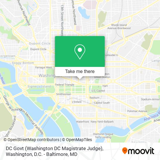 Mapa de DC Govt (Washington DC Magistrate Judge)