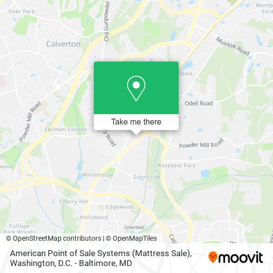 Mapa de American Point of Sale Systems (Mattress Sale)