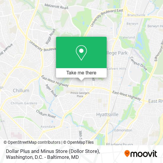 Mapa de Dollar Plus and Minus Store (Dollor Store)
