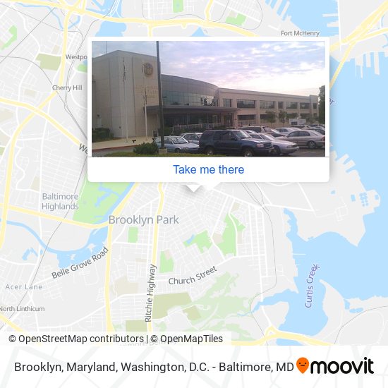 Mapa de Brooklyn, Maryland