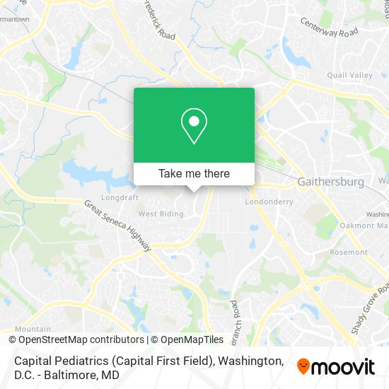 Capital Pediatrics (Capital First Field) map