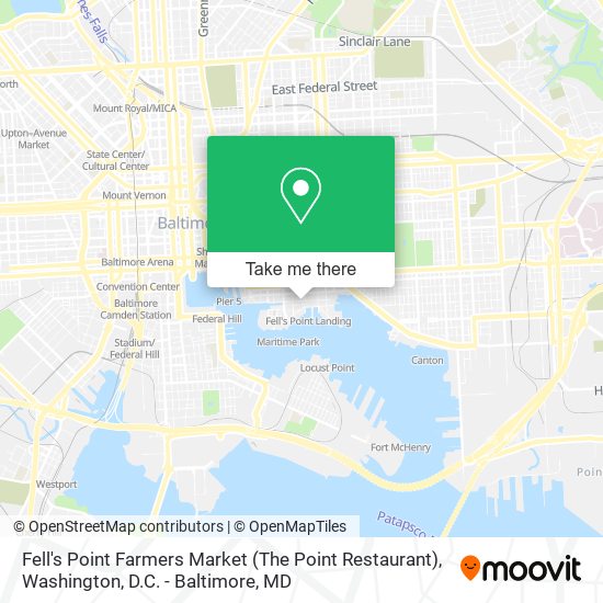 Fell's Point Farmers Market (The Point Restaurant) map