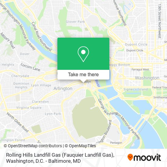 Mapa de Rolling Hills Landfill Gas (Fauquier Landfill Gas)