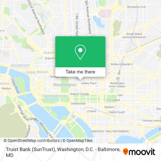 Truist Bank (SunTrust) map