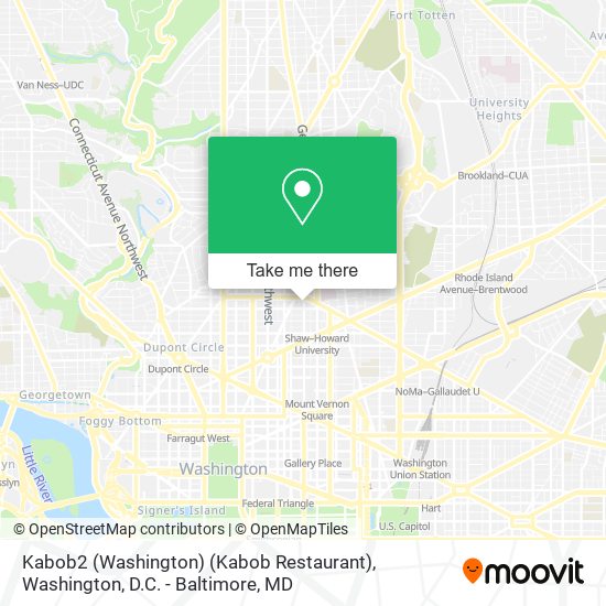 Kabob2 (Washington) (Kabob Restaurant) map