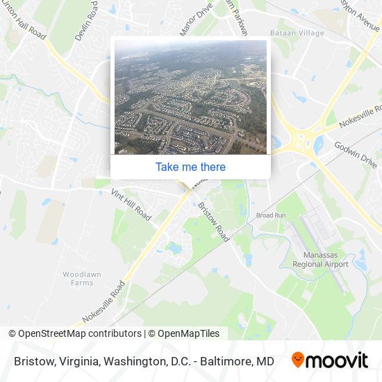 Bristow, Virginia map