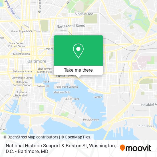 Mapa de National Historic Seaport & Boston St