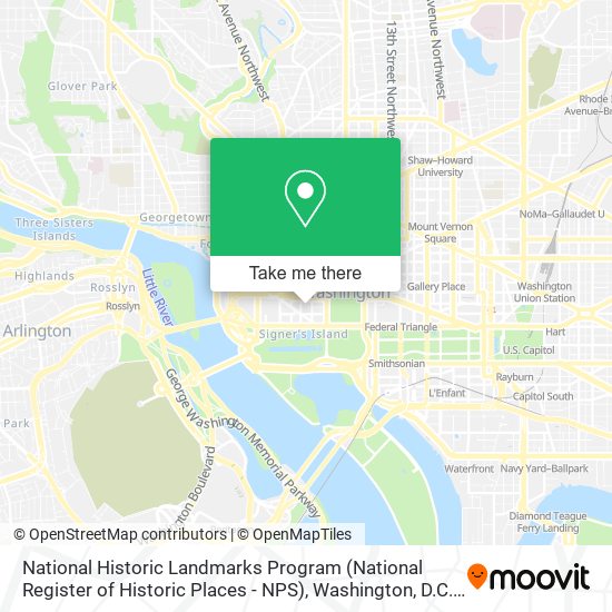 National Historic Landmarks Program (National Register of Historic Places - NPS) map